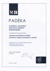PADĖKA